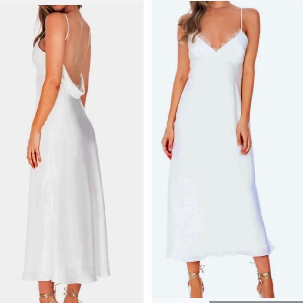 Katie May Jessica Dress in Ivory. With lace